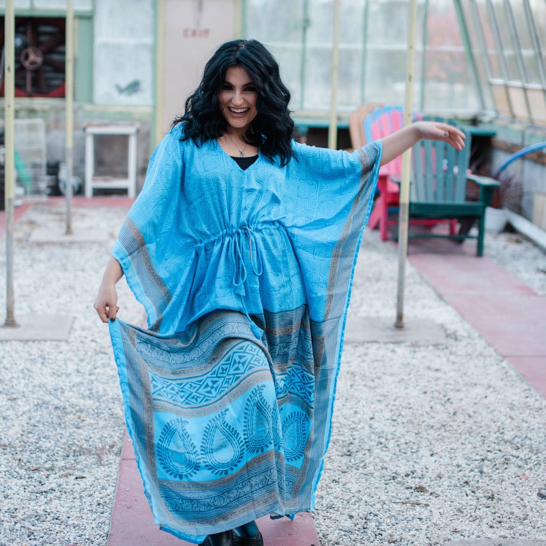 Surplus Sale Aanya Adjustable Long Kaftan Dress