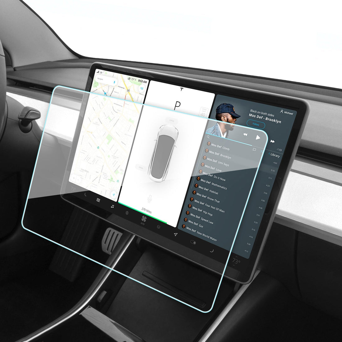 Screen Protector for Tesla Model Y &amp; Model 3