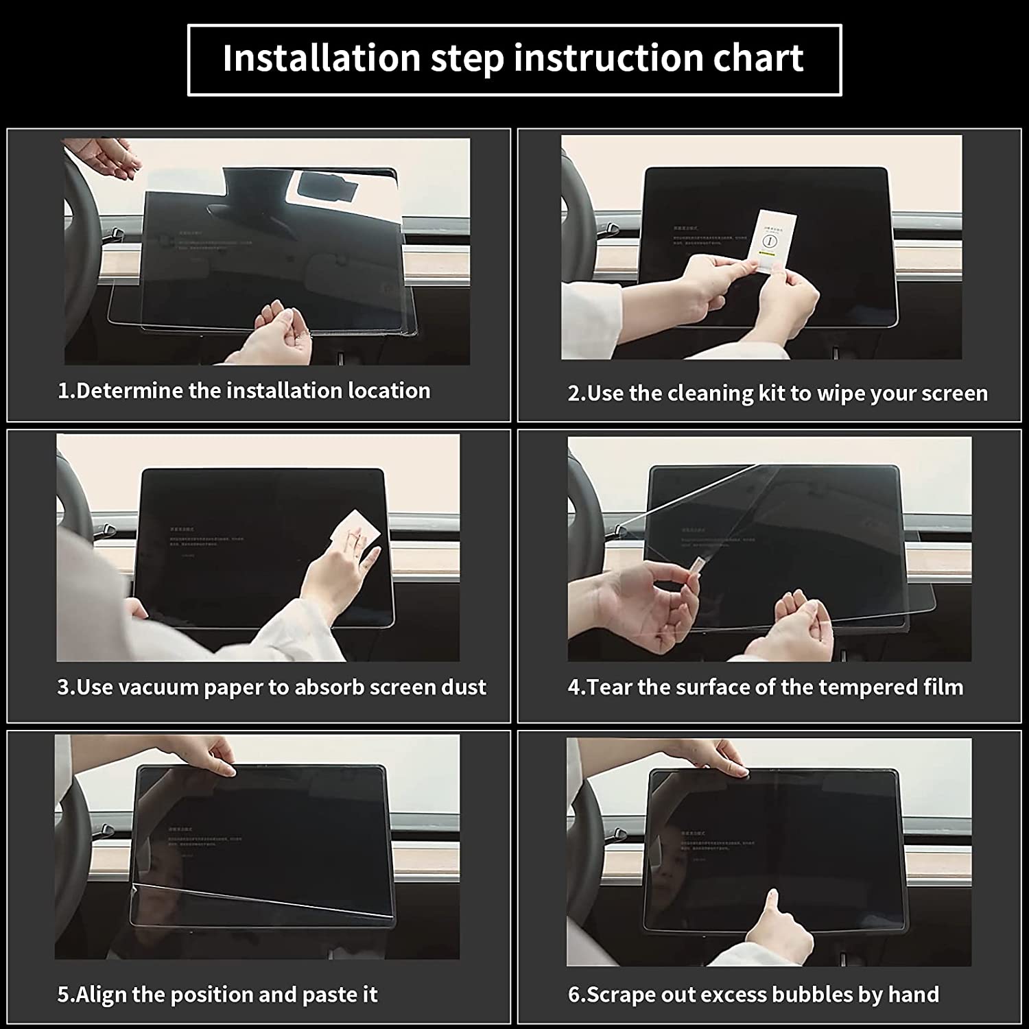 Screen Protector for Tesla Model Y &amp; Model 3