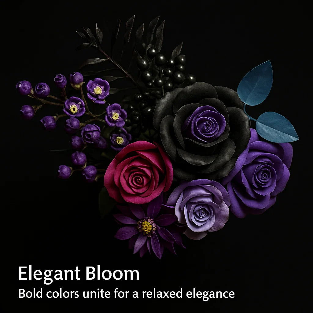 BrickBloom Purple Roses