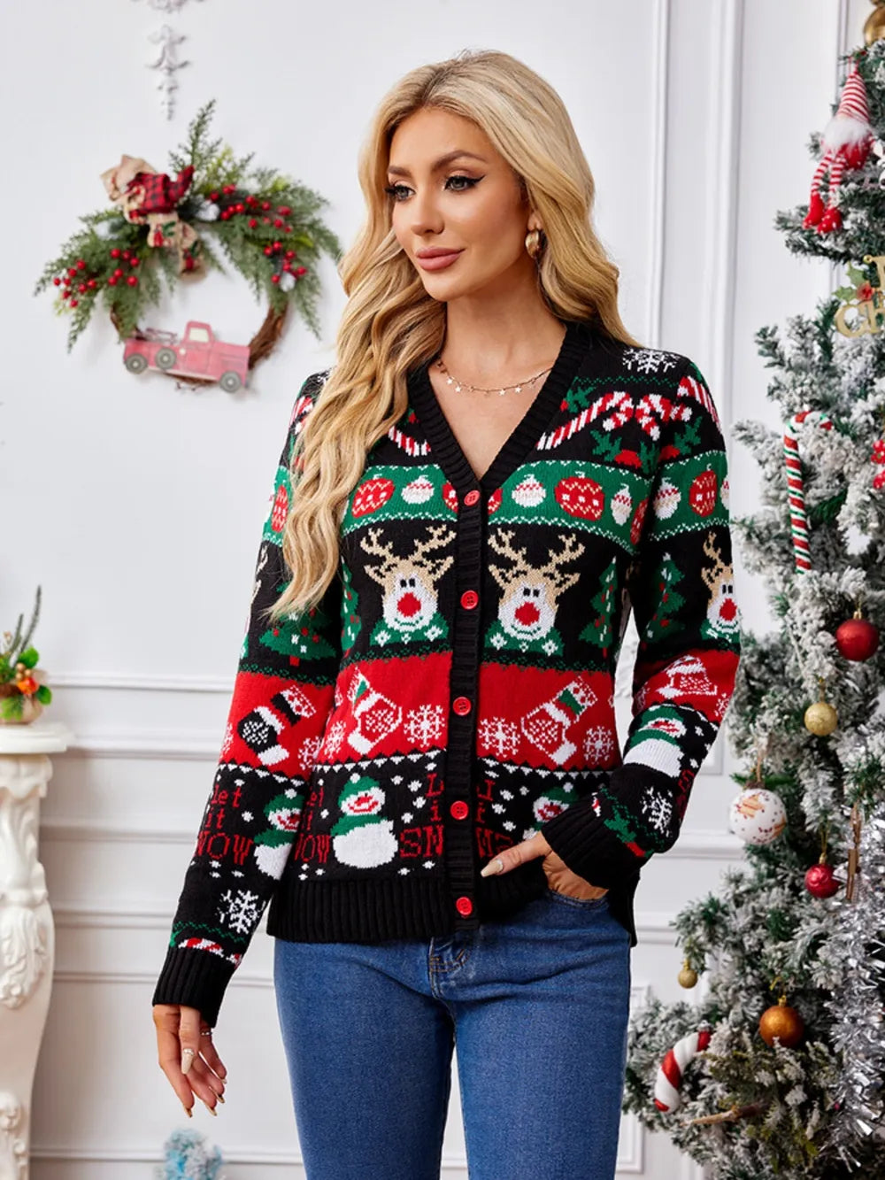 Autumn and winter new sweater jacket women&