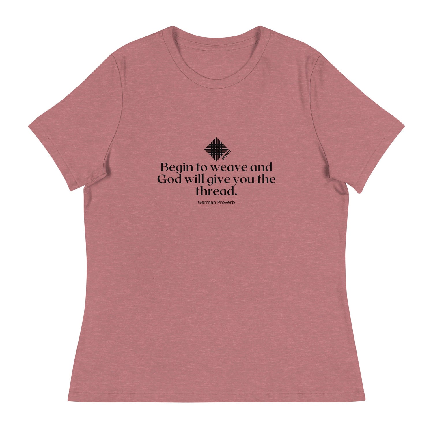 “Begin to Weave” Women’s Relaxed Fit T-Shirt – Designed by Nicole Snow