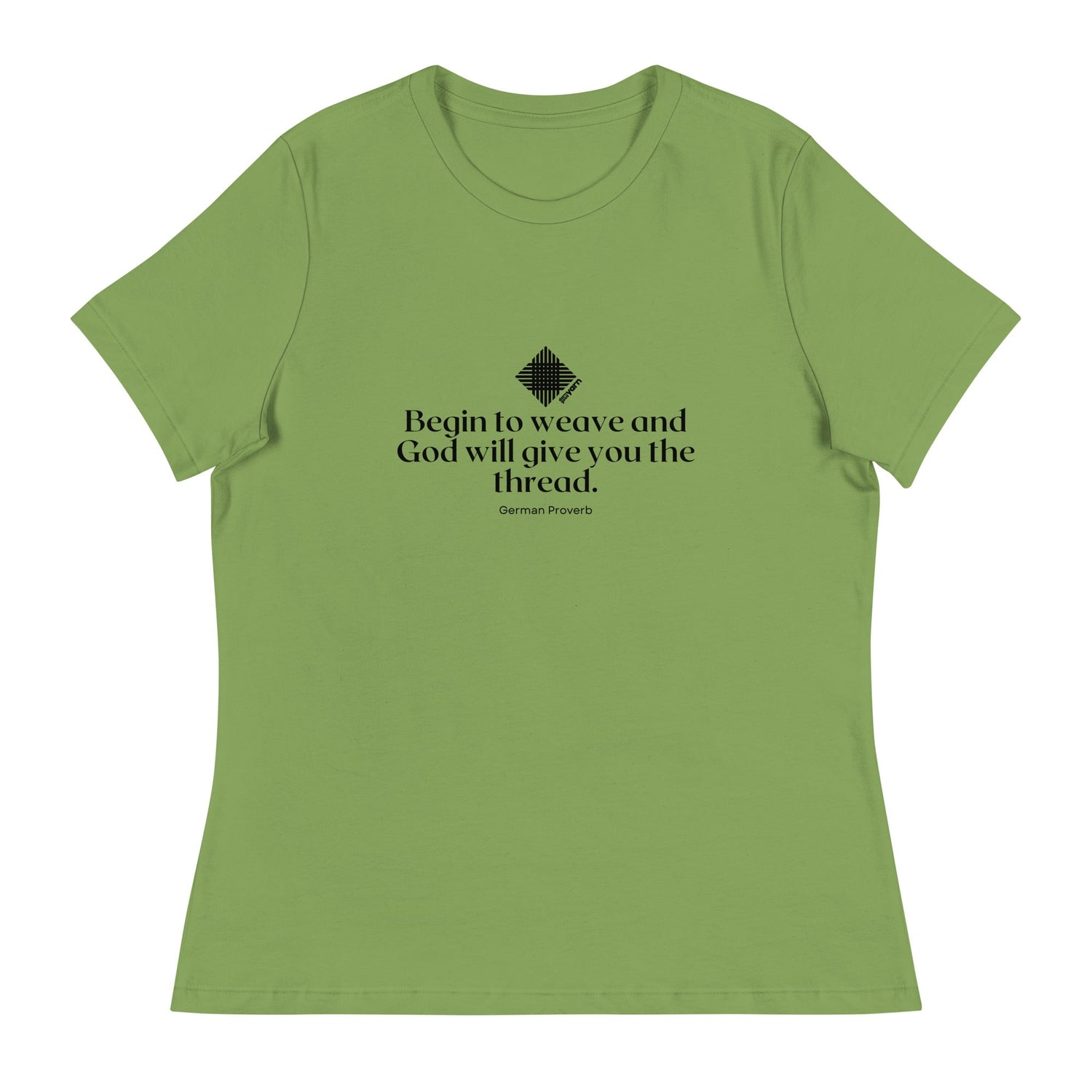 “Begin to Weave” Women’s Relaxed Fit T-Shirt – Designed by Nicole Snow