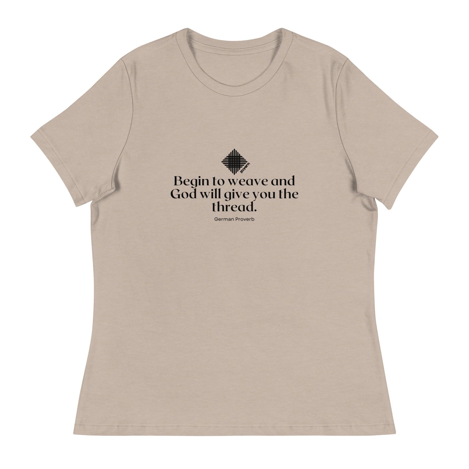 “Begin to Weave” Women’s Relaxed Fit T-Shirt – Designed by Nicole Snow