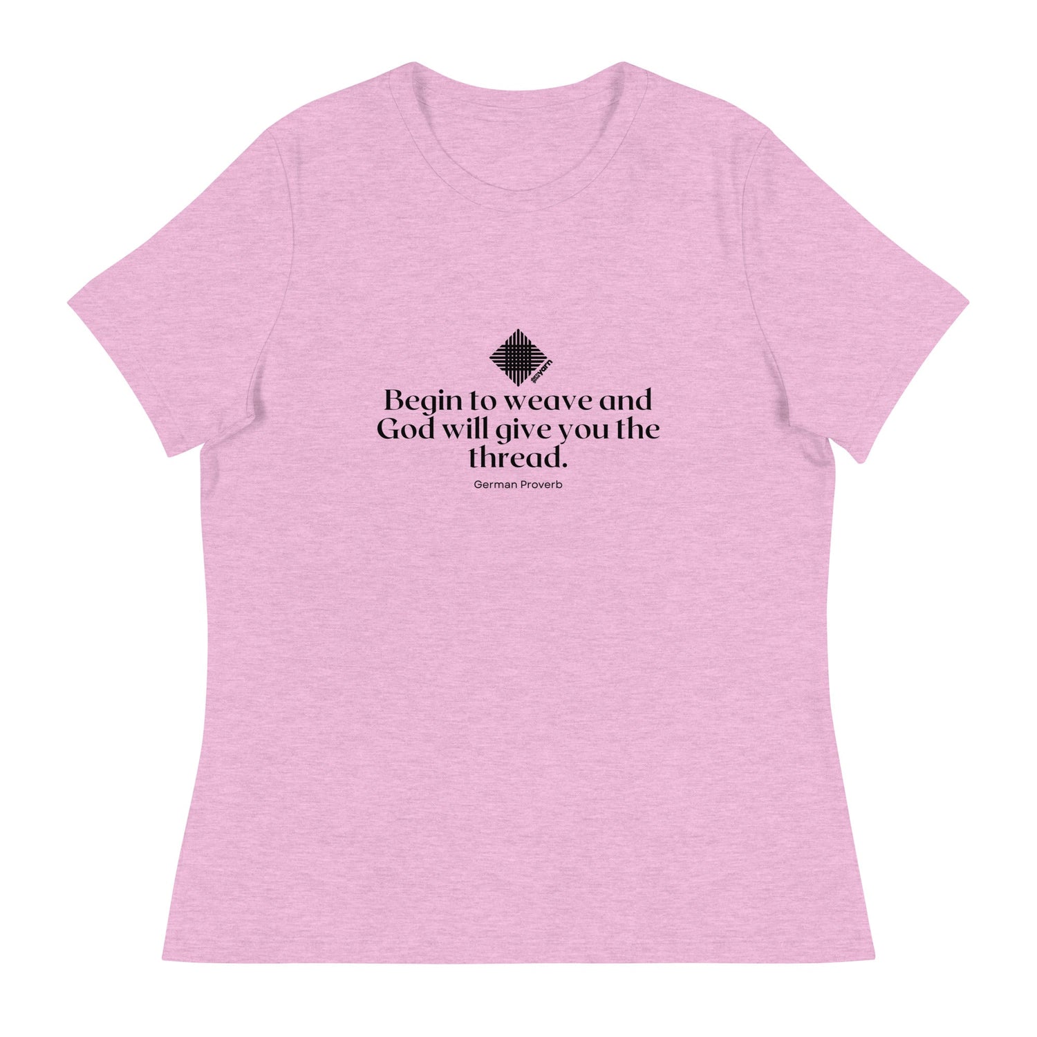 “Begin to Weave” Women’s Relaxed Fit T-Shirt – Designed by Nicole Snow