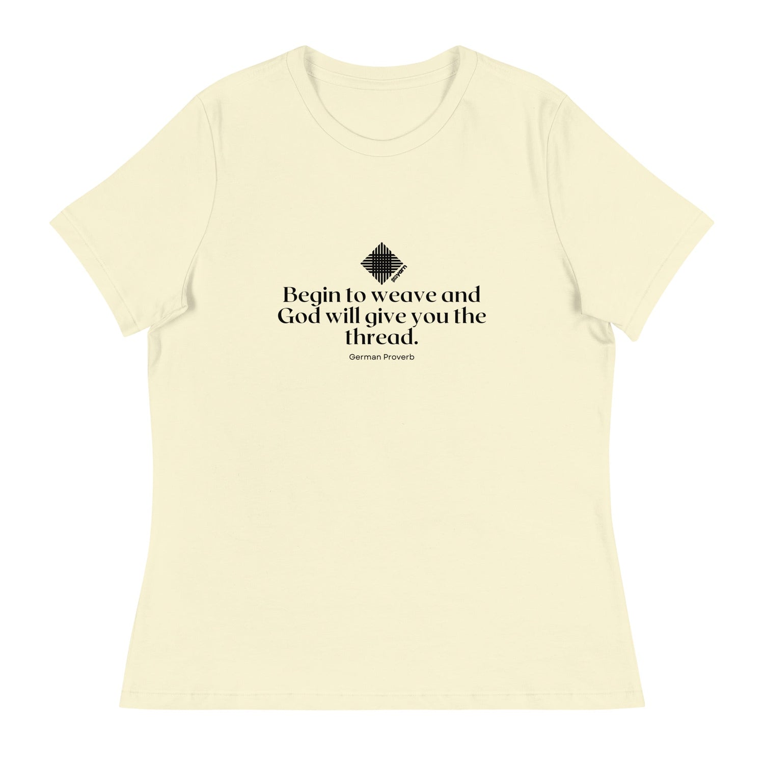 “Begin to Weave” Women’s Relaxed Fit T-Shirt – Designed by Nicole Snow