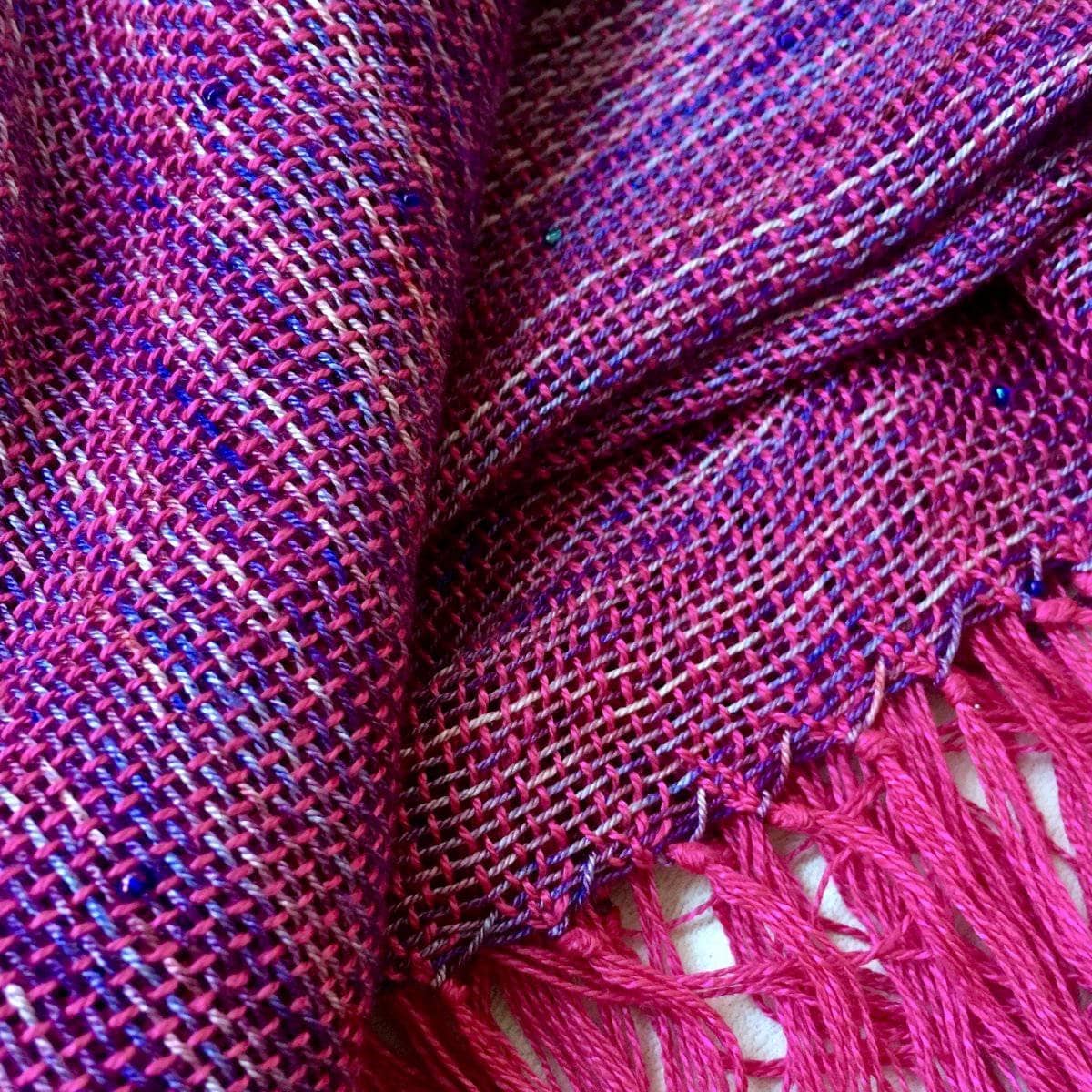 Celestial Silk Beaded Shawl Weaving Pattern