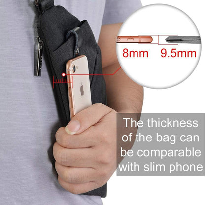 Chest bag casual bag black shoulder lightweight anti-theft outdoor sports travel men&