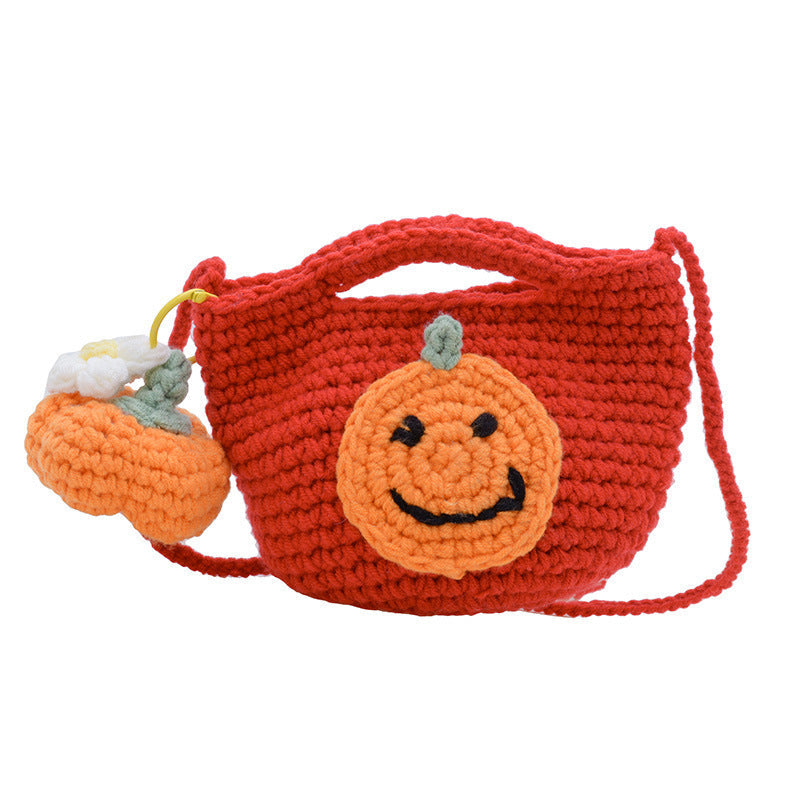 Christmas pure handmade woolen knitted bag new style women&