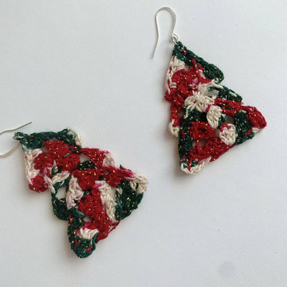 Christmas Tree Earrings Crochet Kit