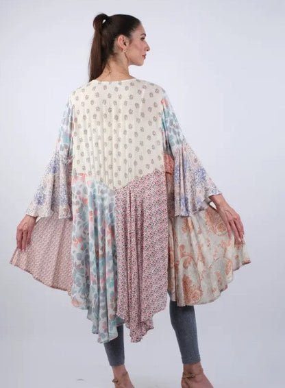 Limited Edition:  Woodstock Dreams Wild Rose Mosaic Cardigan