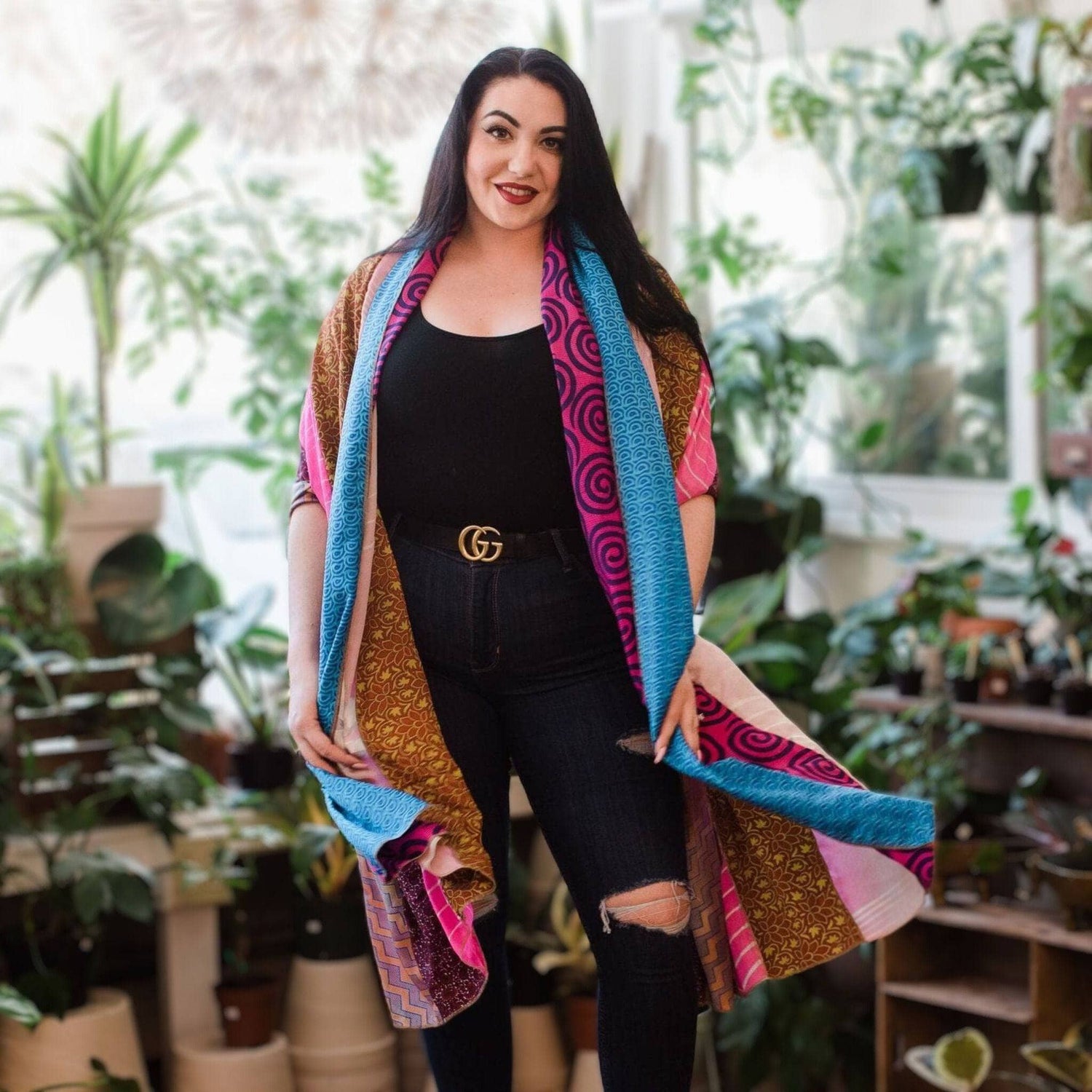 The Original Medley Scarf. ♻️ Made from Sari Magic