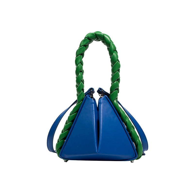 Creative Fried Dough Twists Handheld Geometric Fashion Personalized Bag Women&