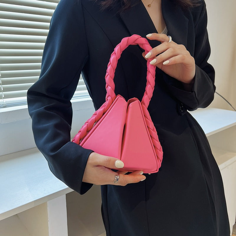 Creative Fried Dough Twists Handheld Geometric Fashion Personalized Bag Women&