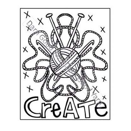 Darn Good Yarn Relaxation Coloring Book