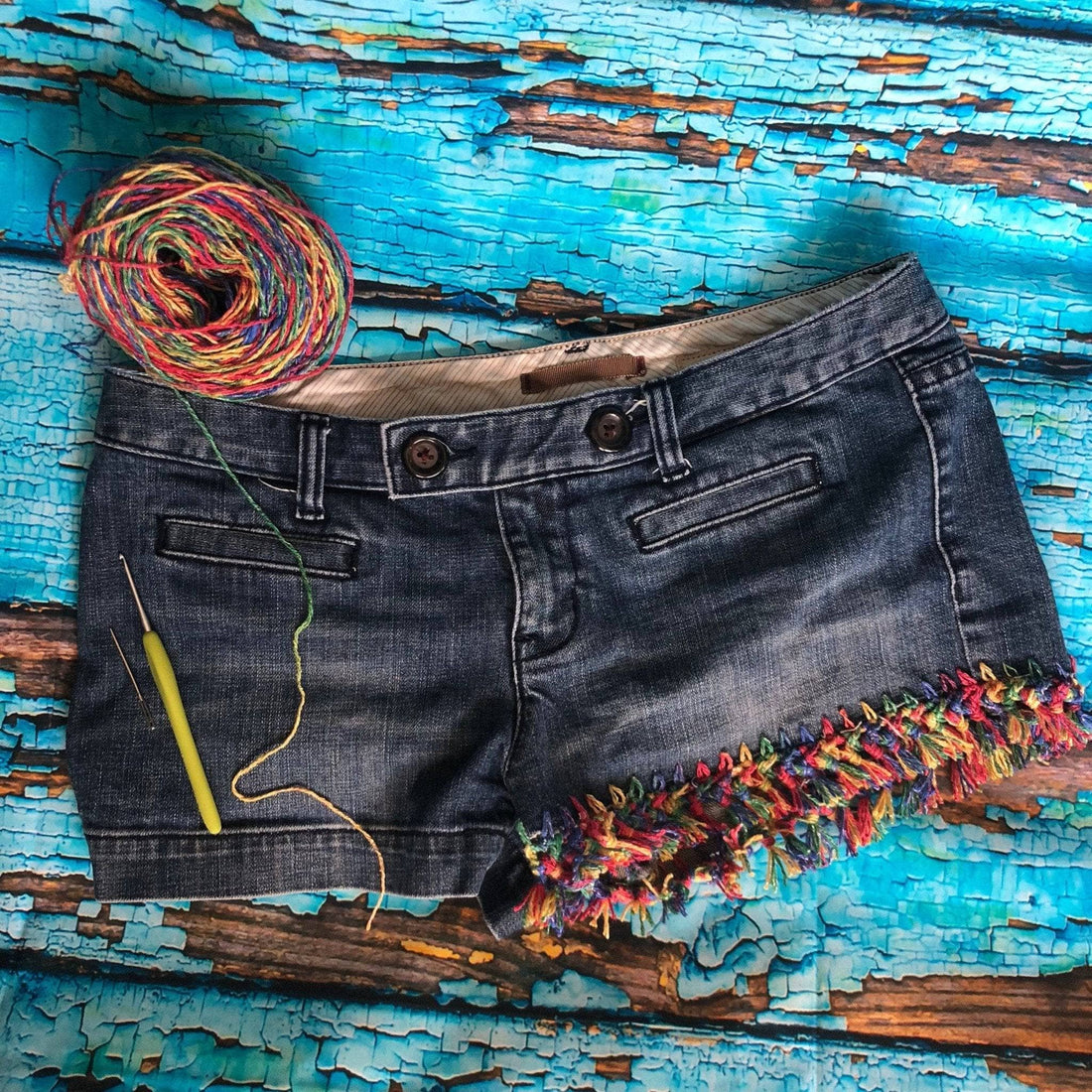 DIY Upcycled Fringe Short Kit