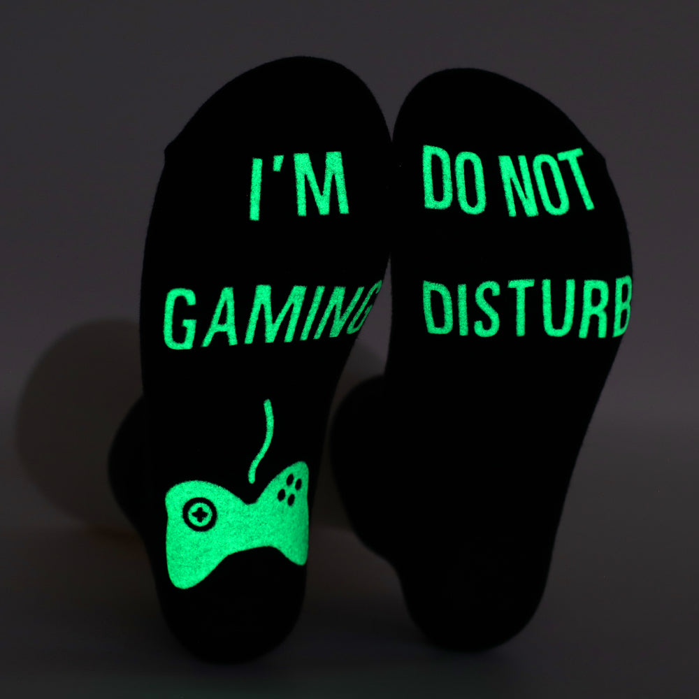 DO NOT DISTURB Short Socks Glue Letter Printing Socks Men&
