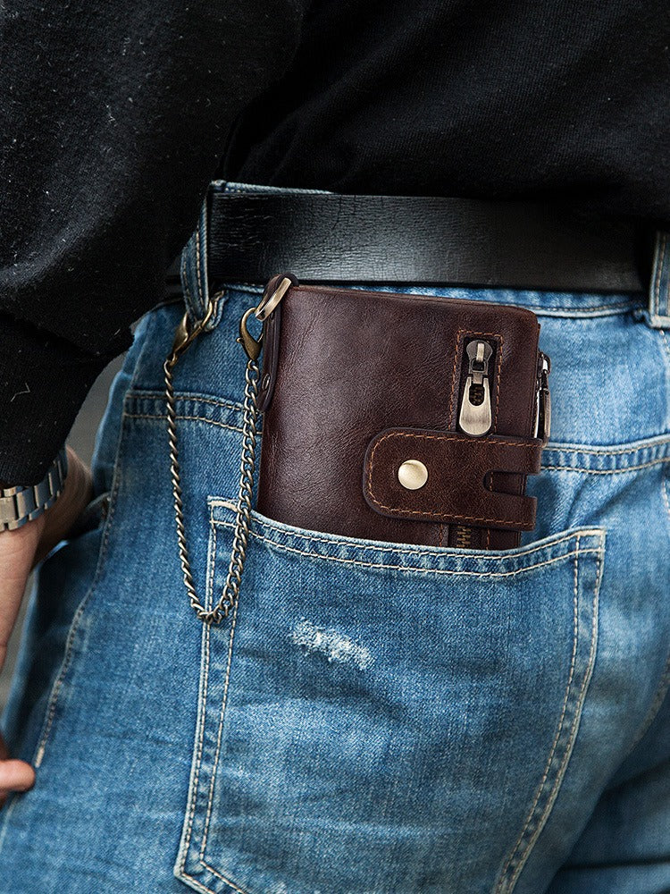 European and American first-layer kraft card bag men&