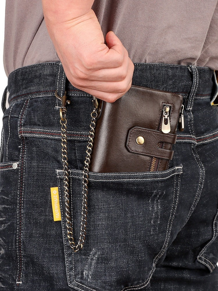 European and American first-layer kraft card bag men&