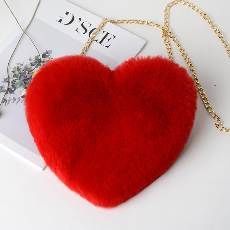 Fashion love heart bag peach heart bag women&