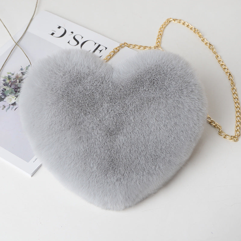 Fashion love heart bag peach heart bag women&