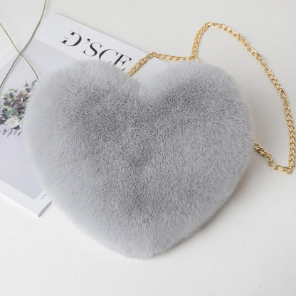 Fashion love heart bag peach heart bag women&