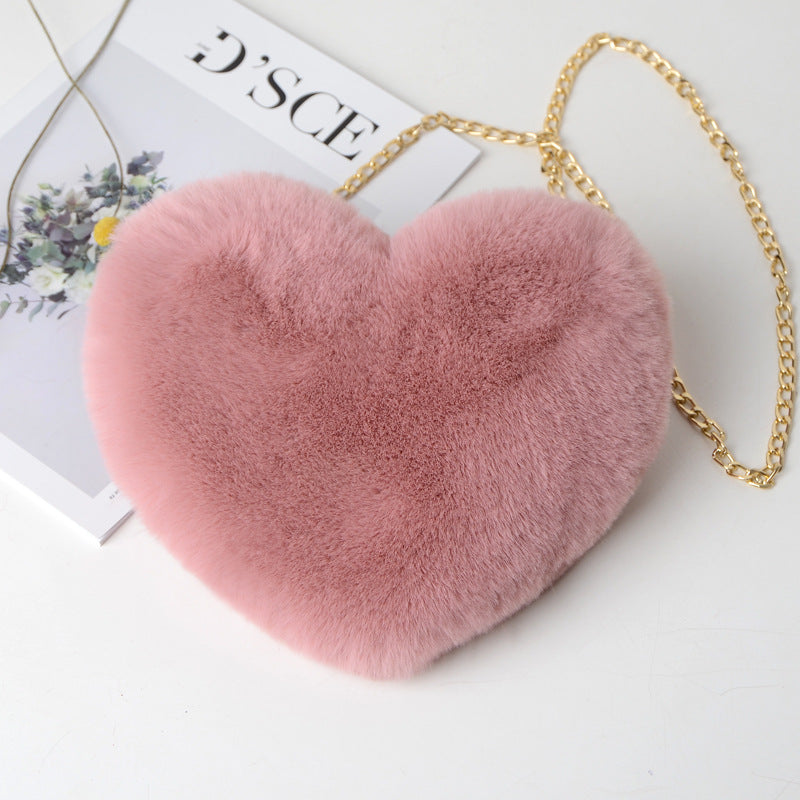 Fashion love heart bag peach heart bag women&