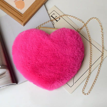 Fashion love heart bag peach heart bag women&