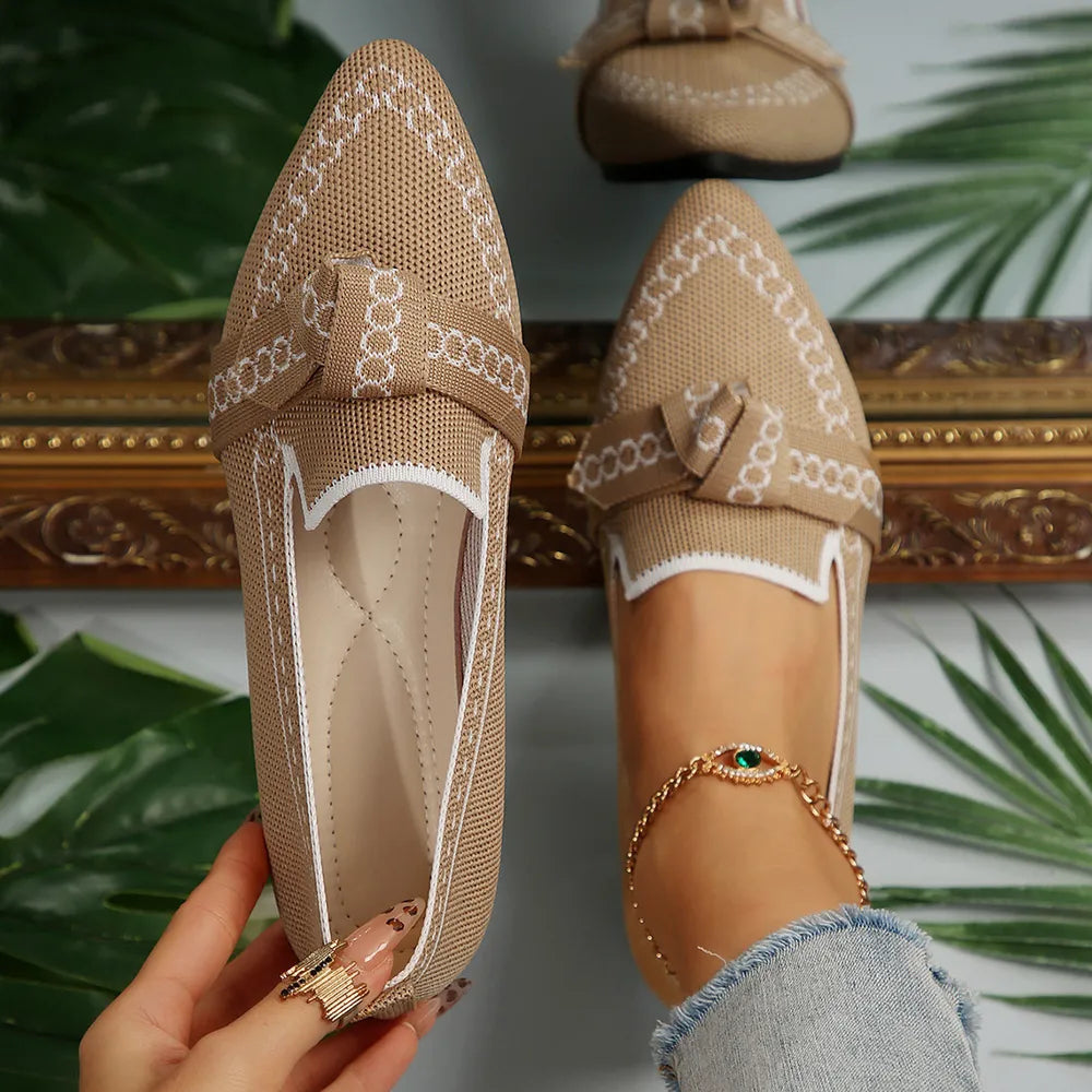 Flat sole single shoe women&
