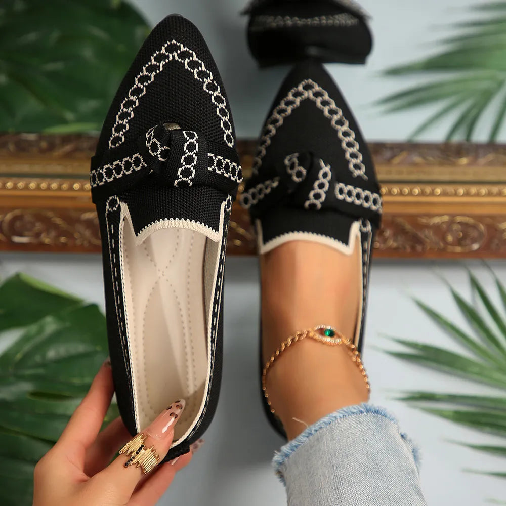 Flat sole single shoe women&