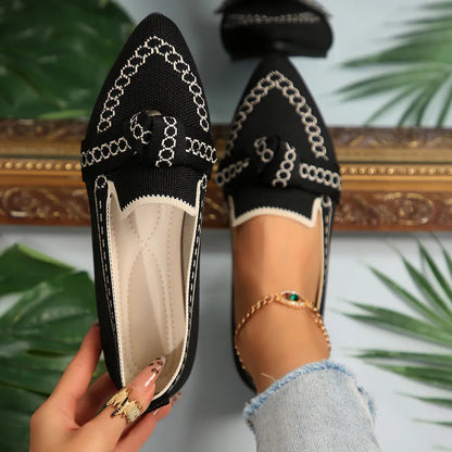 Flat sole single shoe women&
