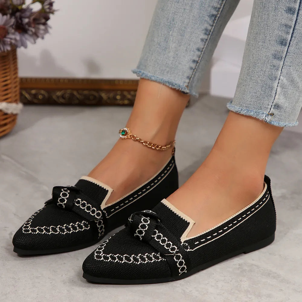 Flat sole single shoe women&