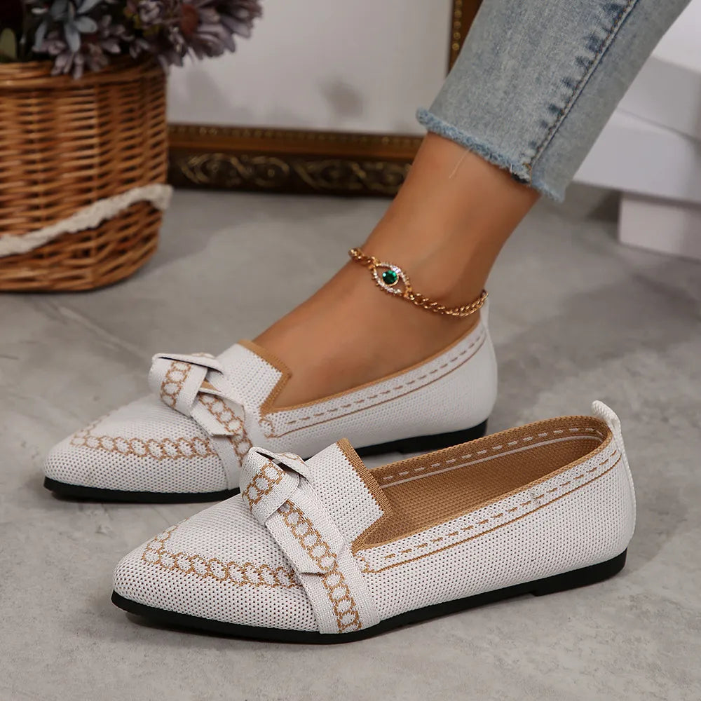 Flat sole single shoe women&