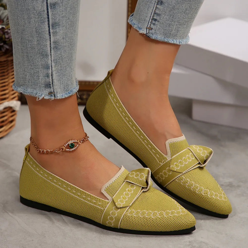 Flat sole single shoe women&