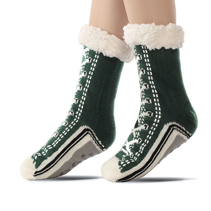 Floor Socks, Lamb Fur, Warm Socks, Postpartum Socks, Home Socks, Sleep Socks, Ultra Thick Plush Women&