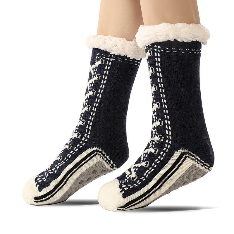 Floor Socks, Lamb Fur, Warm Socks, Postpartum Socks, Home Socks, Sleep Socks, Ultra Thick Plush Women&