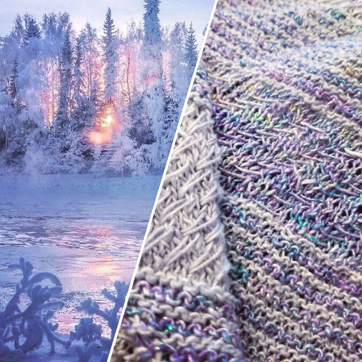 Frosted Forest Wrap Knitting Kit