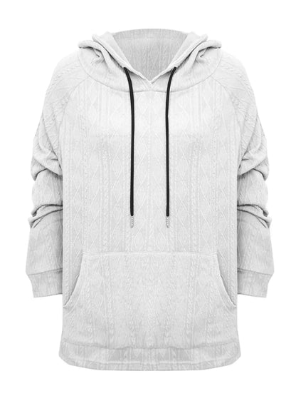 Full Size Drawstring Long Sleeve Hoodie