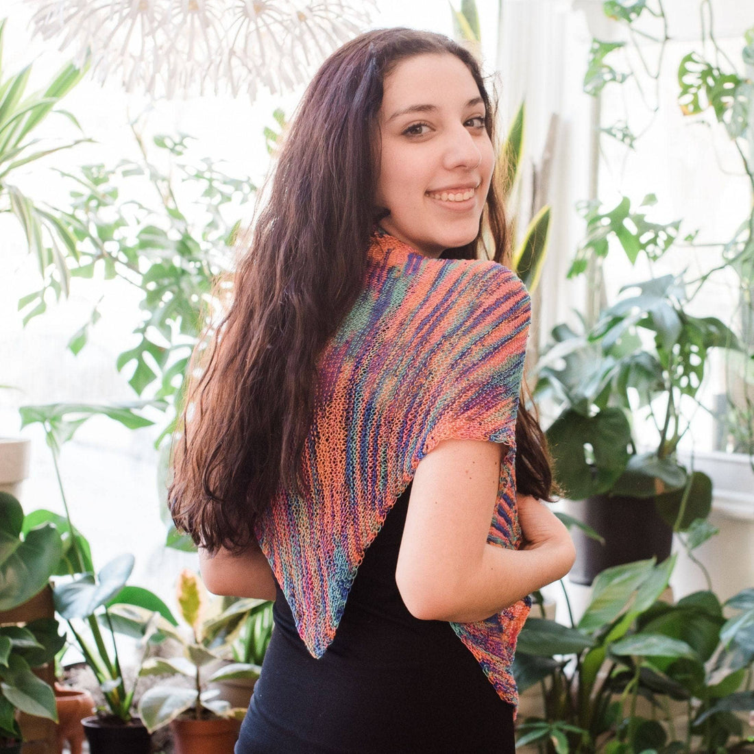 Hand Beaded Silk Shawl Knit Kit