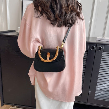 Handheld bamboo bag women&