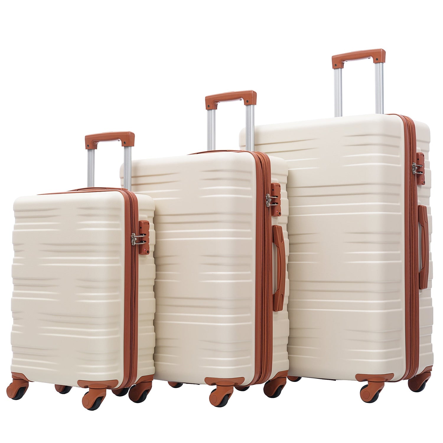 Hardshell Luggage Sets 3 Pcs Spinner Suitcase with TSA Lock Lightweight 20&