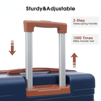 Hardshell Luggage Sets 3 Pcs Spinner Suitcase with TSA Lock Lightweight 20&