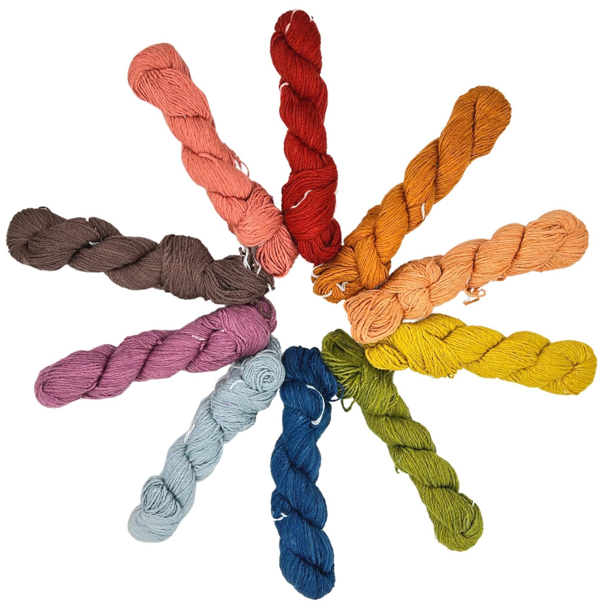 Herbal Dyed Rainbow Shawl - Knit &amp; Crochet Kit