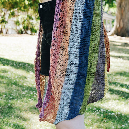 Herbal Dyed Rainbow Shawl - Knit &amp; Crochet Kit