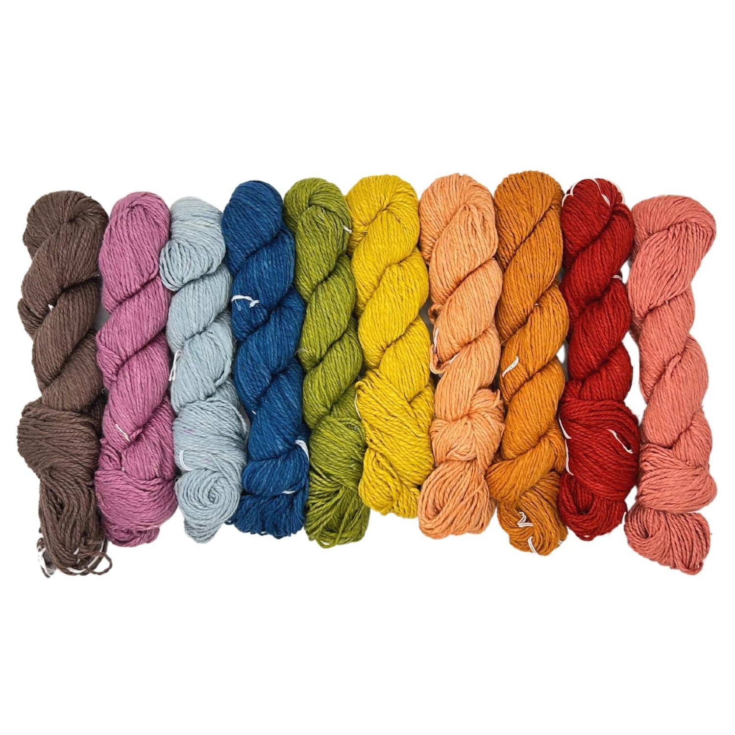 Herbal Dyed Rainbow Shawl - Knit &amp; Crochet Kit
