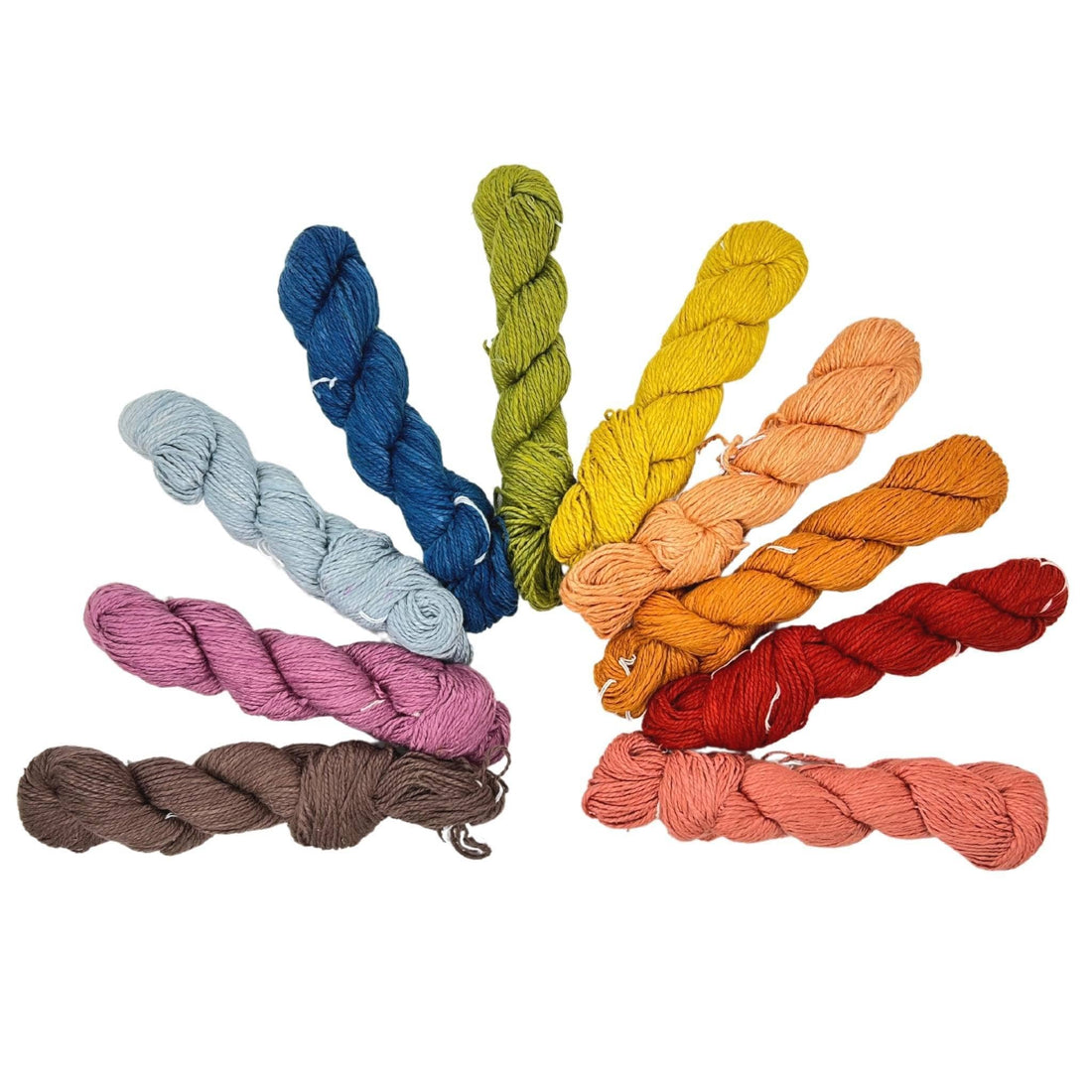 Herbal Dyed Rainbow Shawl - Knit &amp; Crochet Kit