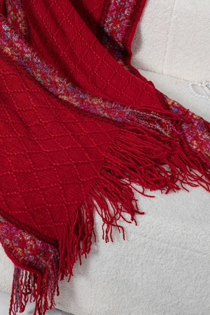 Hooded tassel cloak sweater shawl women&