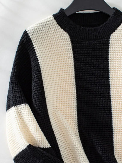 Knitted sweater autumn and winter new casual loose pullover sweater for women