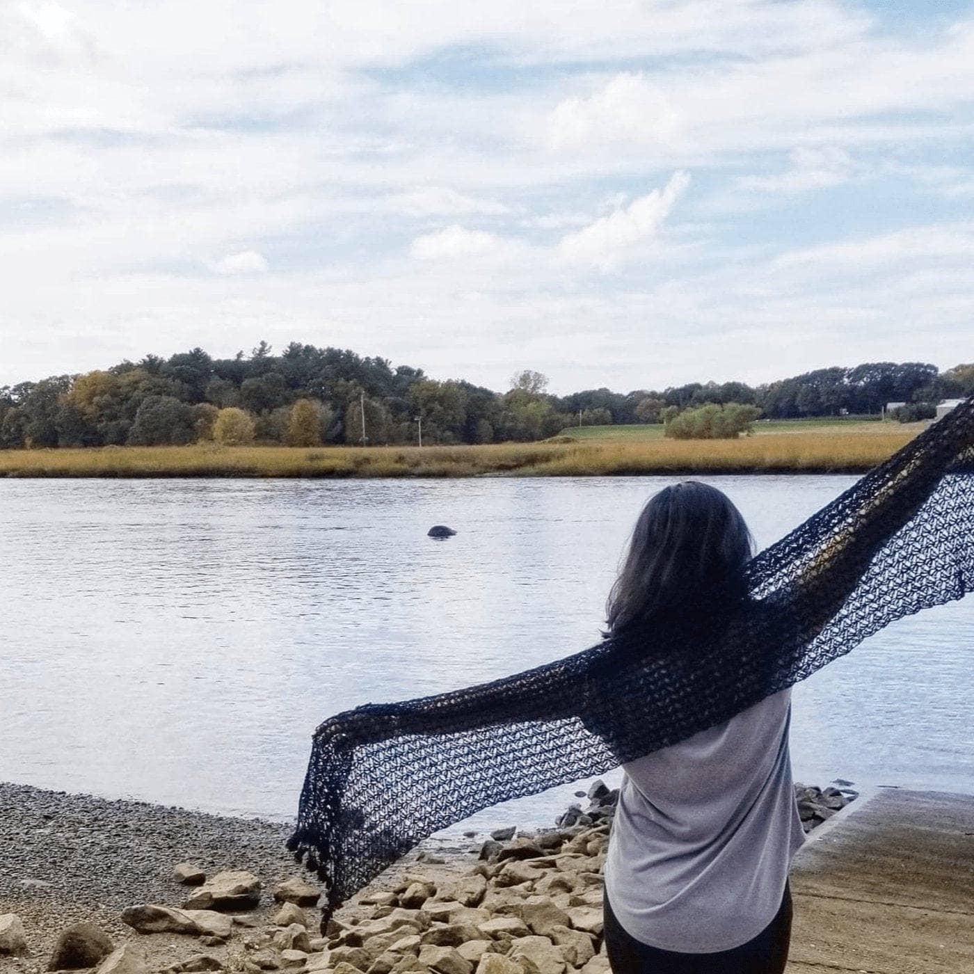 Lacy Floret Shawl Crochet Kit