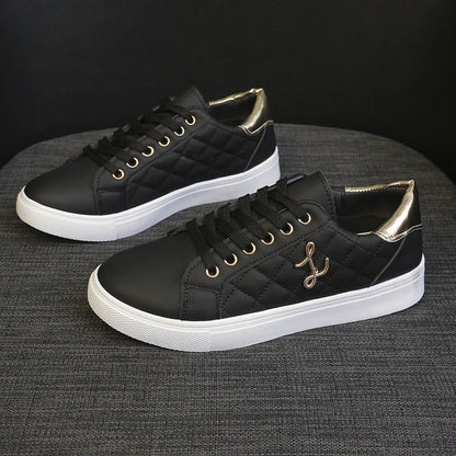 Little white shoes for women, lightweight, simple, fashionable, low top, flat bottom, versatile, women&